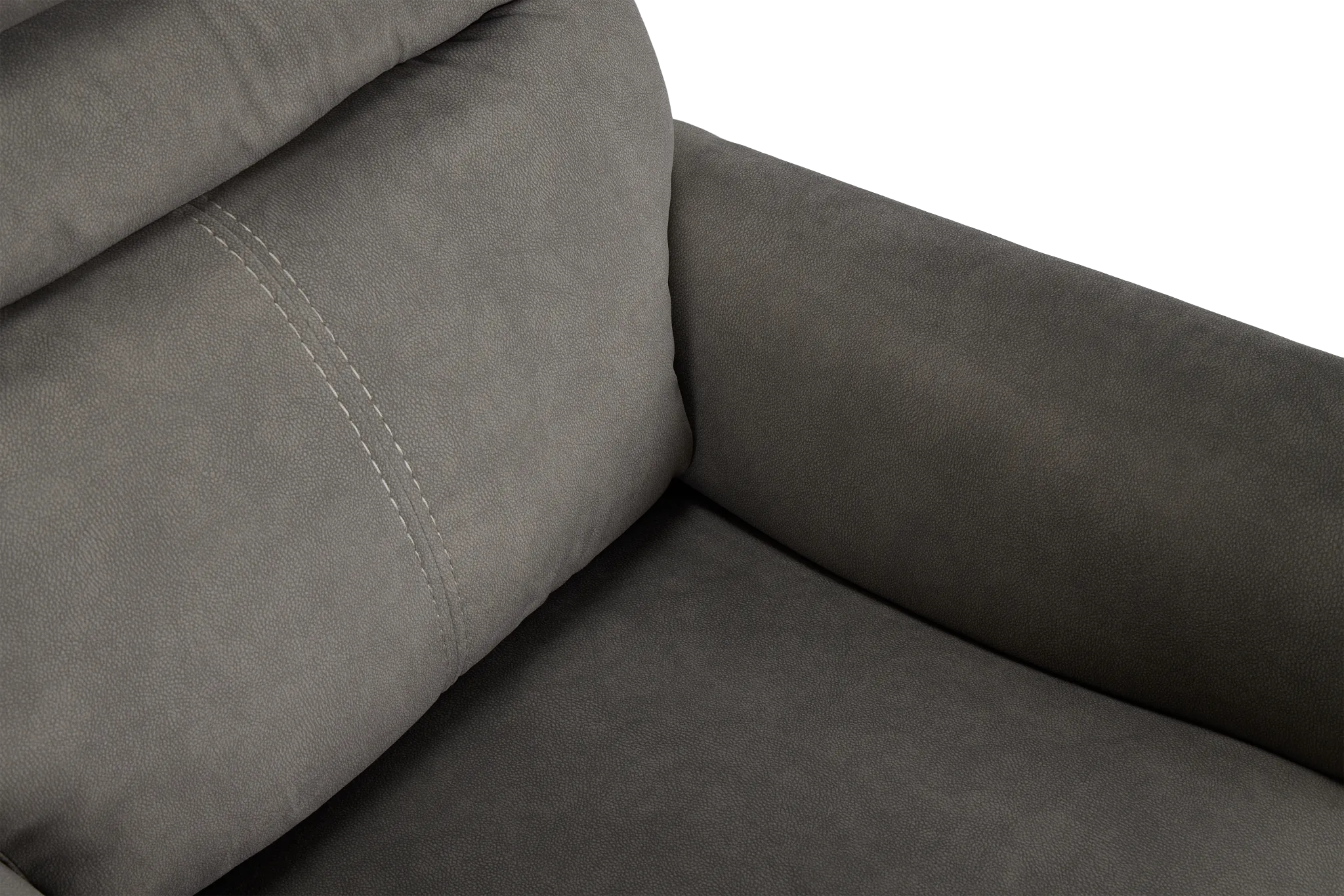 Archie Gray Fabric Power Recliner With Heat And Massage