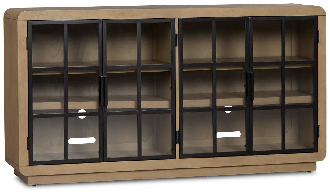 Solvana Light Tone 4 Door Credenza