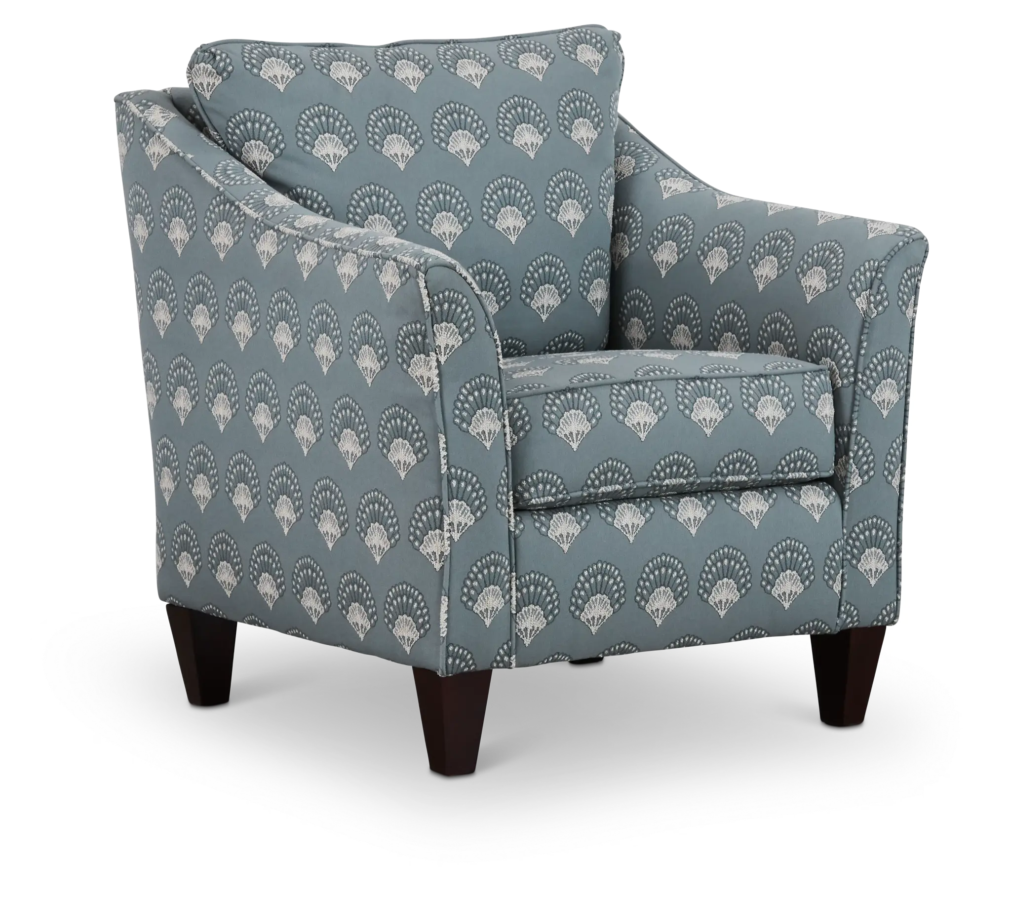Chantilly Blue Fabric Accent Chair Chantilly Blue Fabric Accent Chair