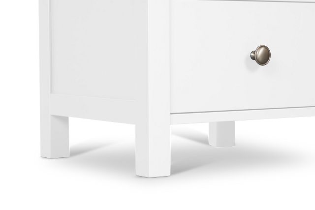 Charleston White 2-drawer Nightstand