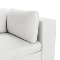 Destin Sutton White Fabric 6-piece Modular Sectional