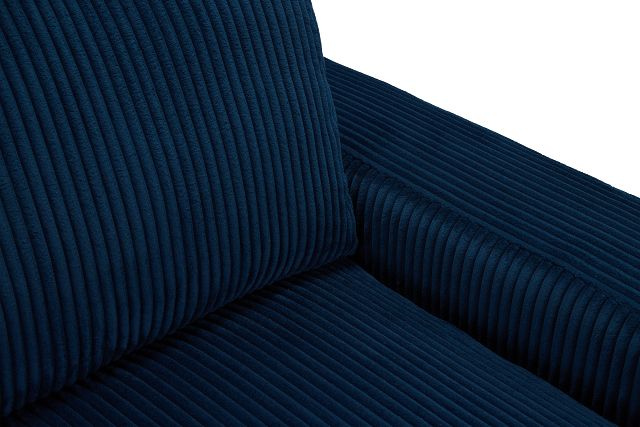 Charlie Dark Blue Fabric Right Chaise Sectional