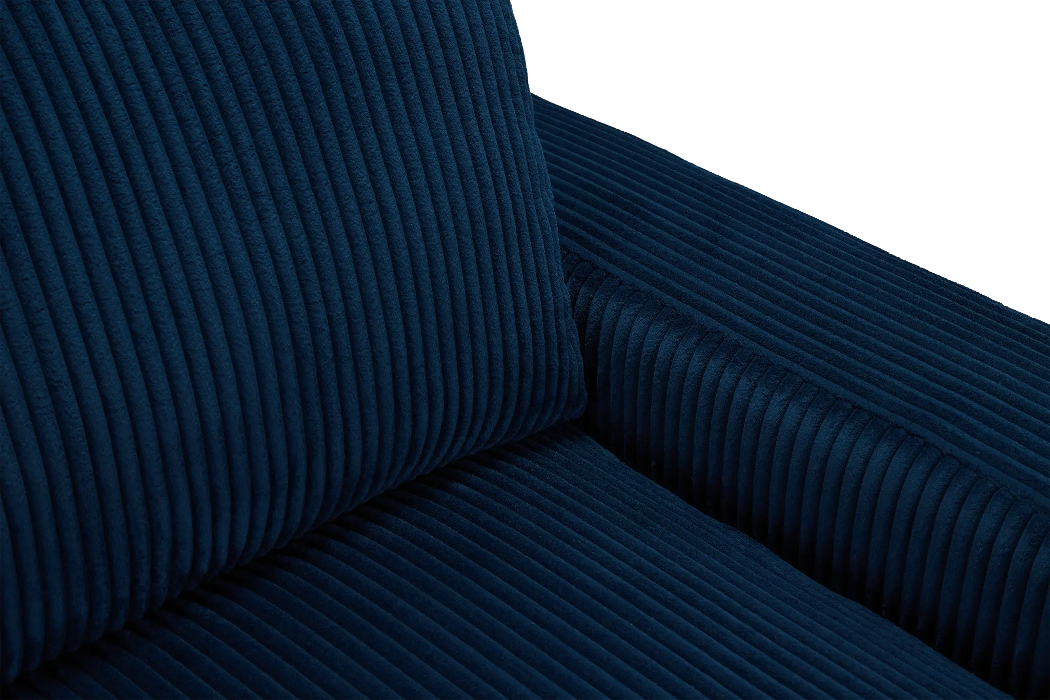 Charlie Dark Blue Fabric Right Chaise Sectional Charlie Dark Blue Fabric Right Chaise Sectional