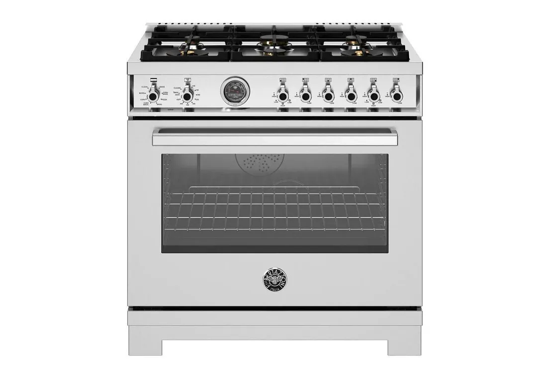 Bertazzoni 366 Series Stainless Steel 36" Dual Fuel Range
