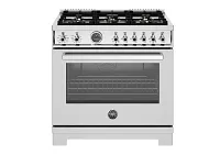 Bertazzoni 366 Series Stainless Steel 36" Dual Fuel Range