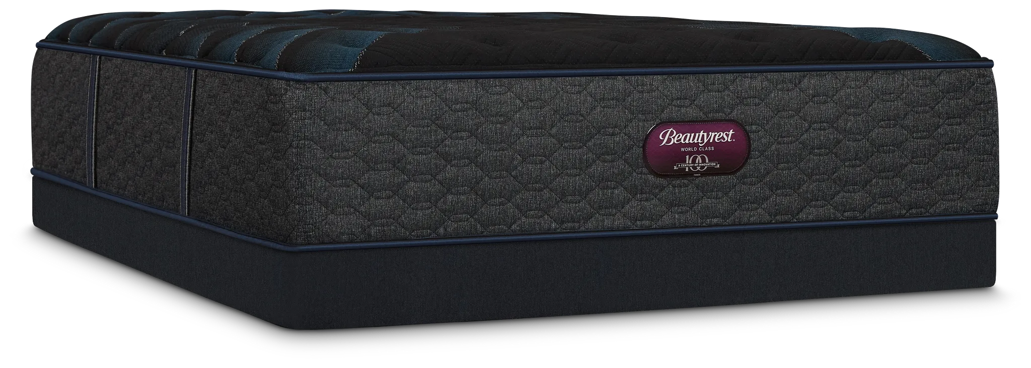 Simmons Beautyrest World Class Level 4 Plush Low-profile Mattress Set