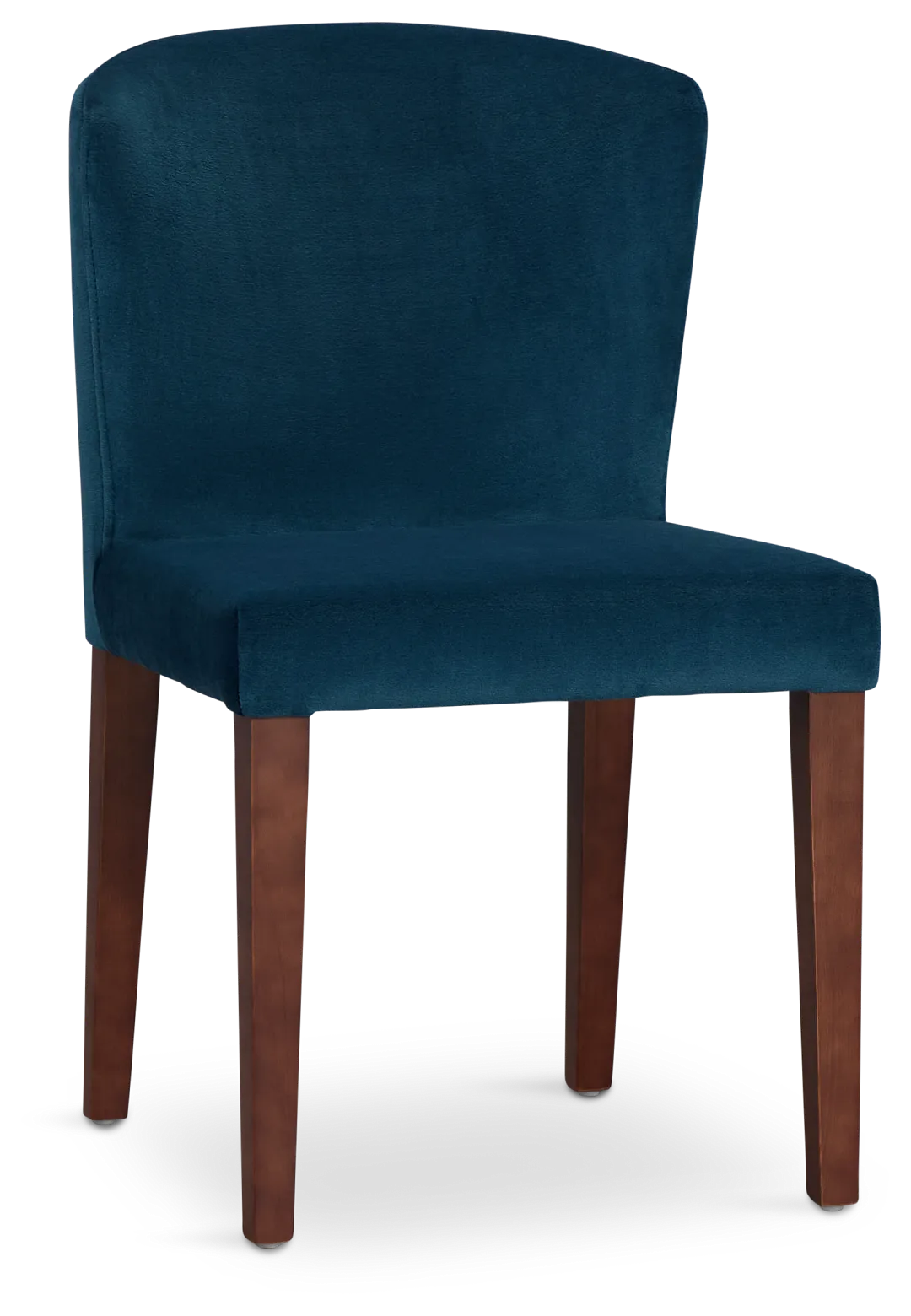Bentley Dark Blue Velvet Upholstered Side Chair