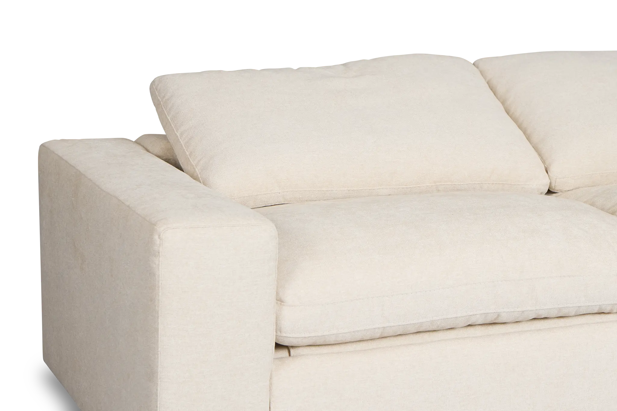 Drift Light Beige Fabric 3-piece Modular Power Sofa Drift Light Beige Fabric 3-piece Modular Power Sofa
