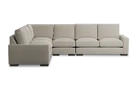 Edgewater Peyton Beige Medium Two-arm Sectional