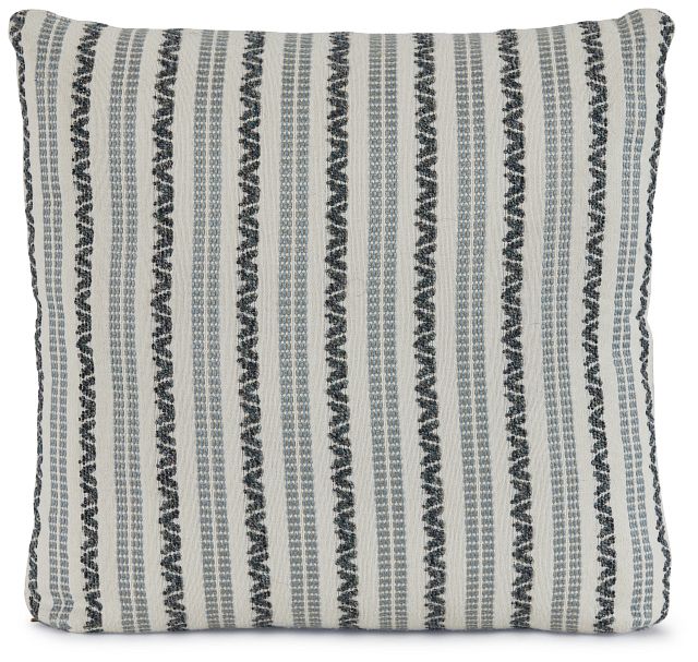 Budreau Blue Fabric 18" Accent Pillow (1)