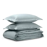 Rest & Renew Cotton Sateen Light Blue 300 Thread Duvet Set