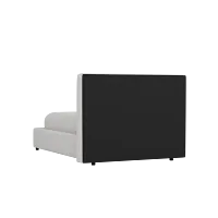 Grayton Delray Pewter 44" Upholstered Platform Bed