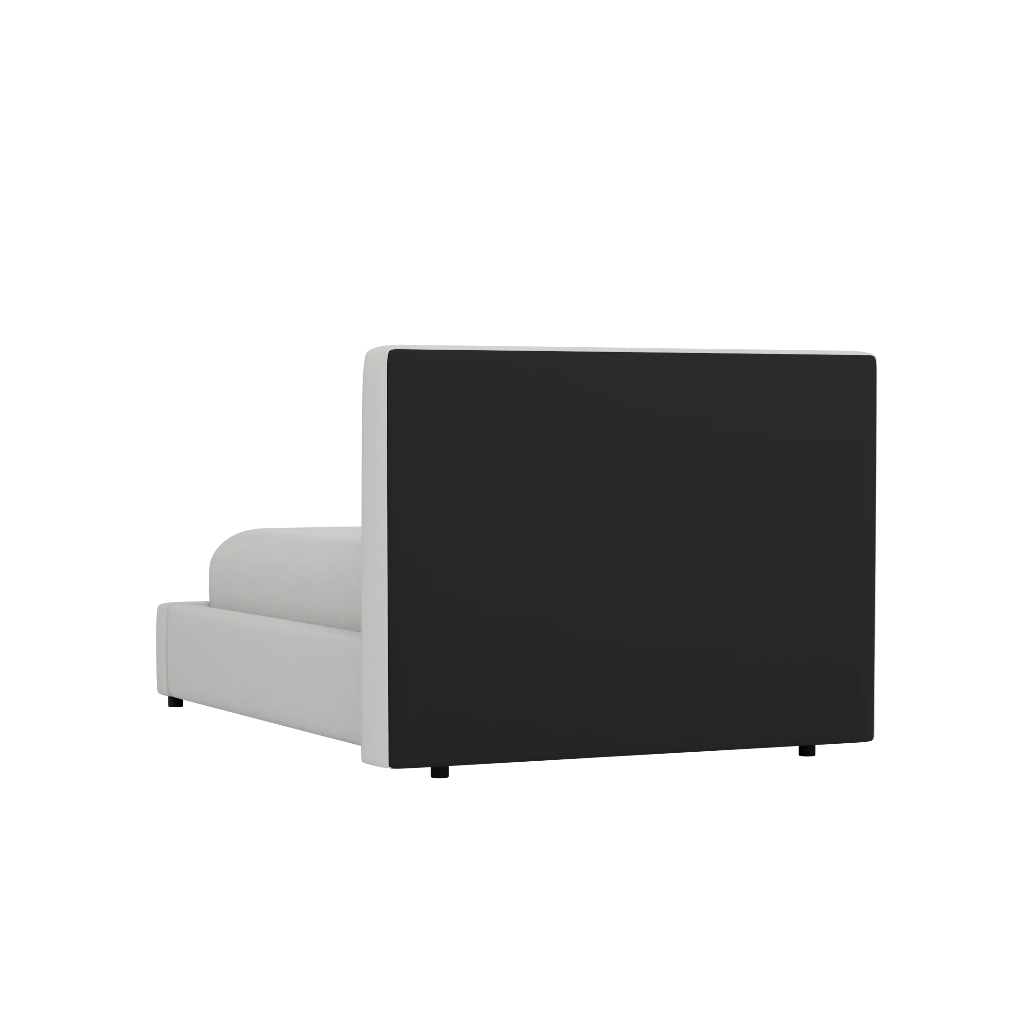Grayton Delray Pewter 44" Upholstered Platform Bed Grayton Delray Pewter 44" Upholstered Platform Bed