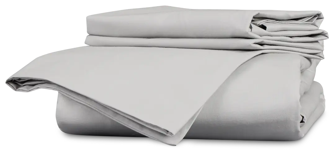 Rest & Renew Percale Cotton Gray 200 Thread Duvet Set Rest & Renew Percale Cotton Gray 200 Thread Duvet Set