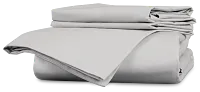 Rest & Renew Percale Cotton Gray 200 Thread Duvet Set