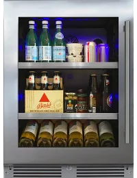 Xo Appliance 24 Series Beverage Center Stainless Steel Lt Hinge Beverage Center