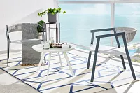 Silas Blue Indoor/outdoor 5x8 Area Rug