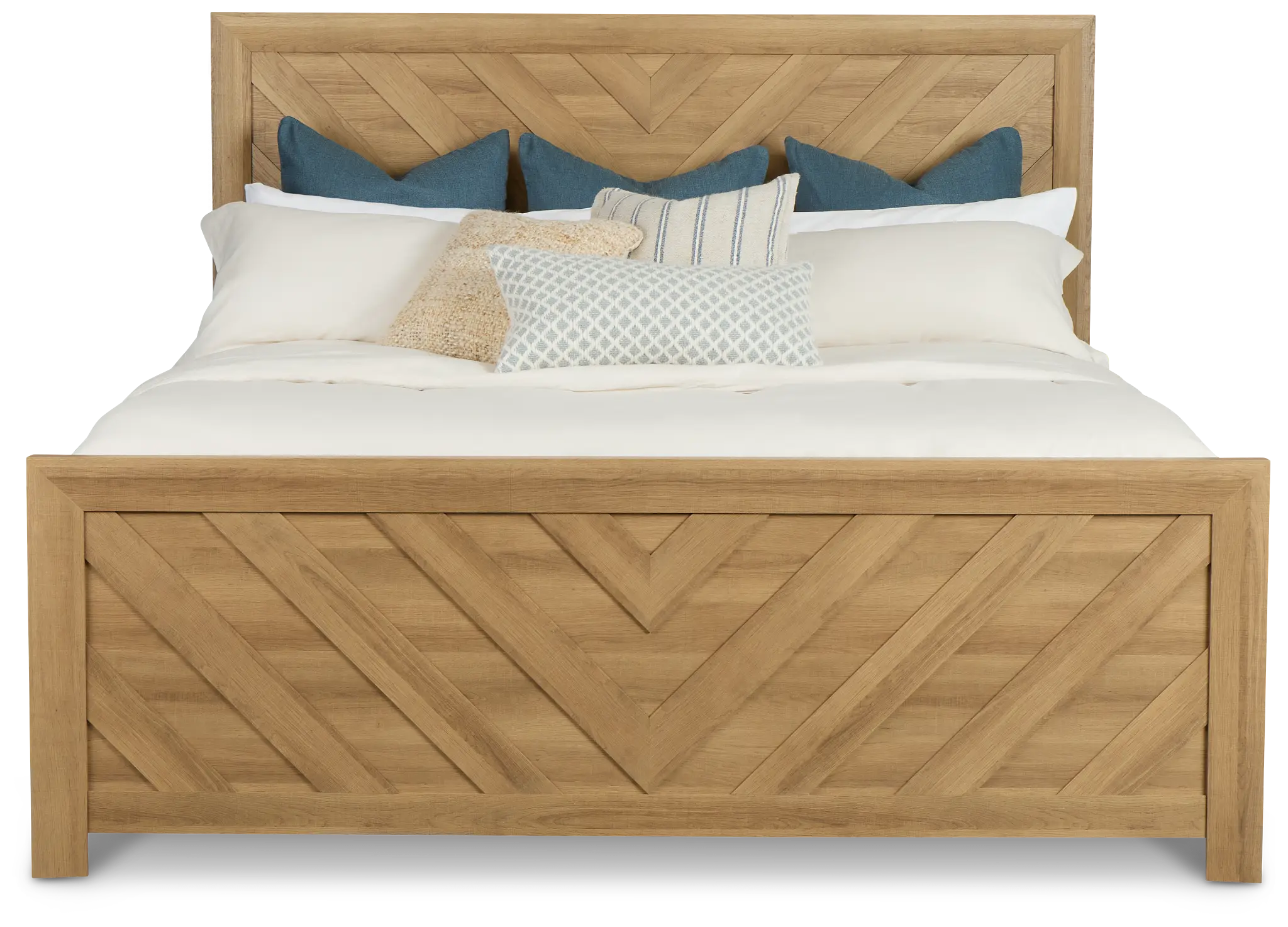 Delray Light Tone Panel Bed Delray Light Tone Panel Bed