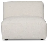 Baylor Light Beige Fabric Armless Chair