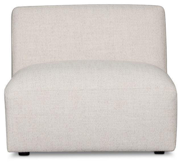 Baylor Light Beige Fabric Armless Chair