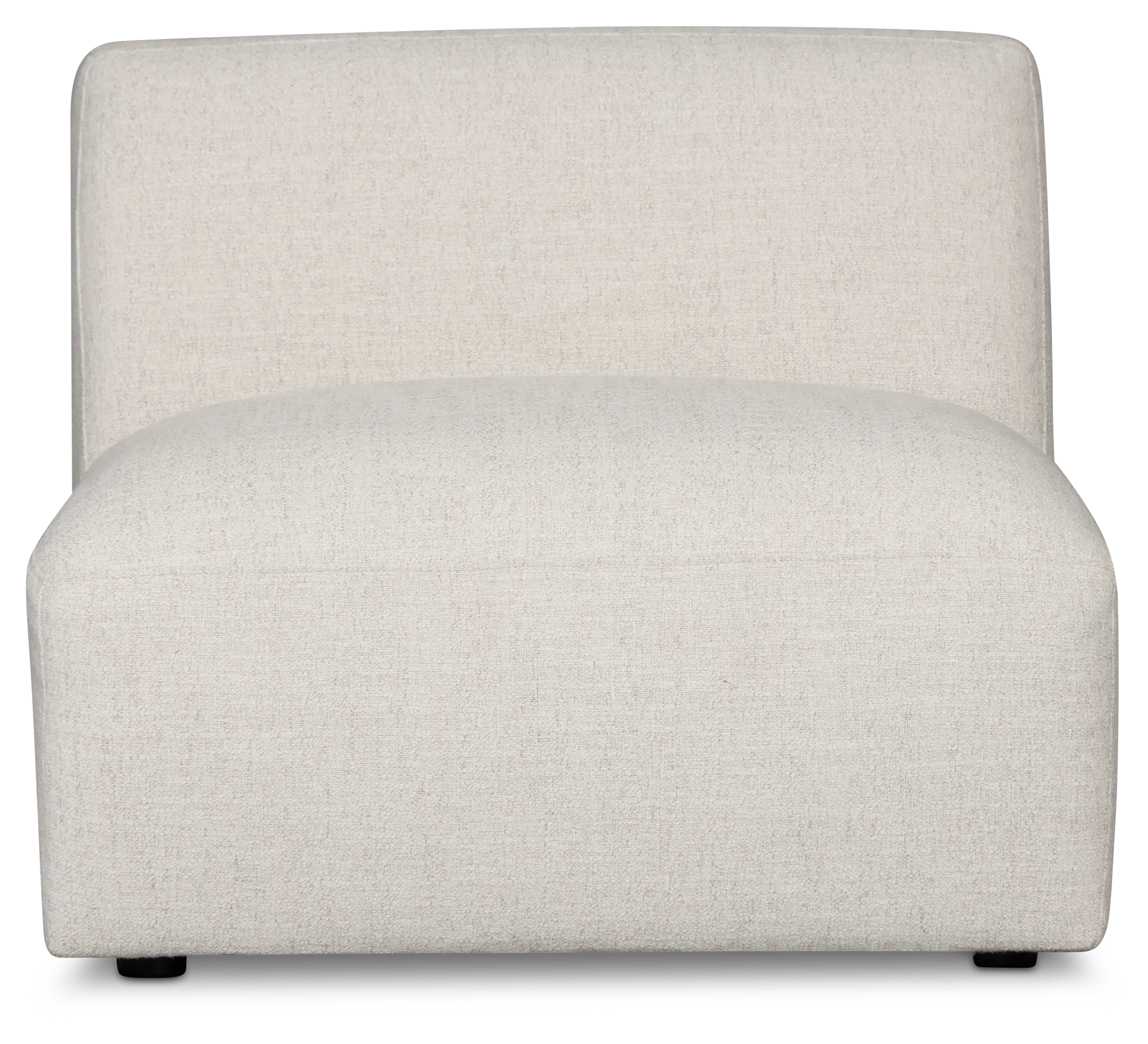 Baylor Light Beige Fabric Armless Chair