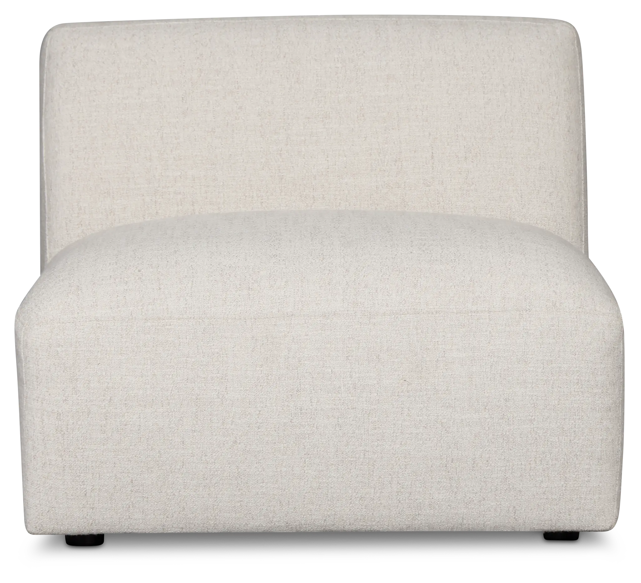 Baylor Light Beige Fabric Armless Chair Baylor Light Beige Fabric Armless Chair