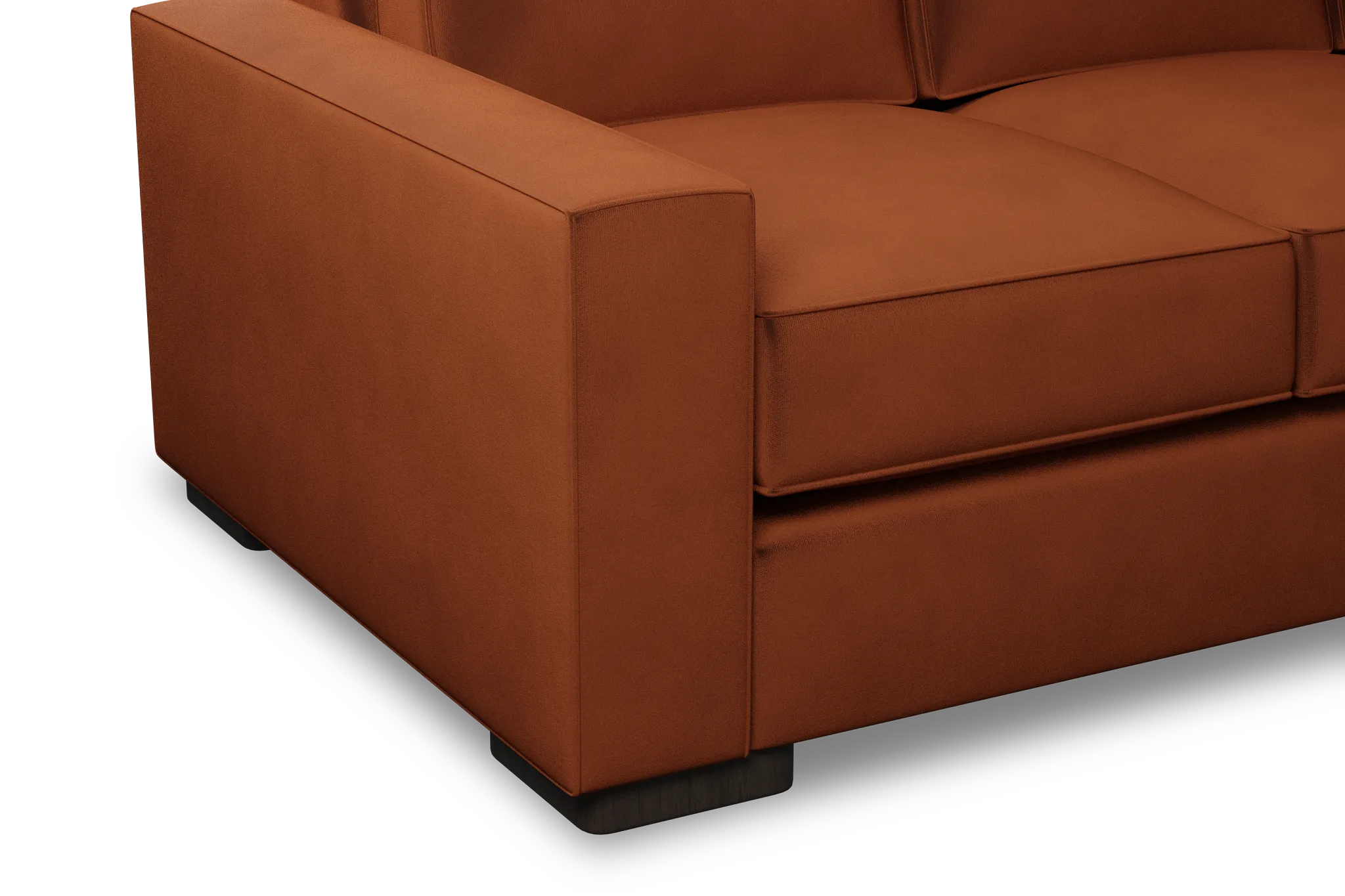 Edgewater Joya Orange 84" Sofa W/ 3 Cushions