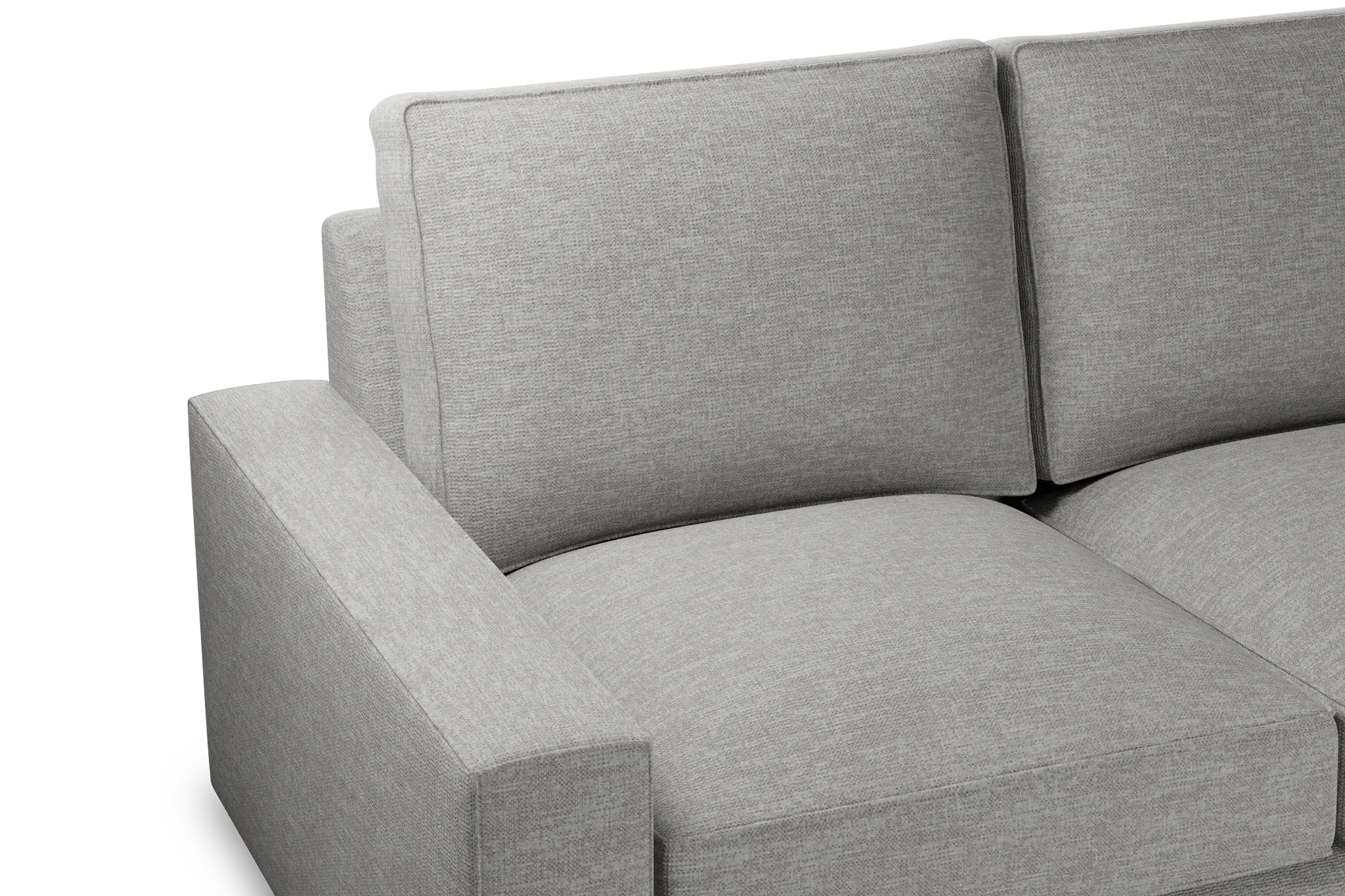 Edgewater Victory Gray Medium Two-arm Sectional Edgewater Victory Gray Medium Two-arm Sectional