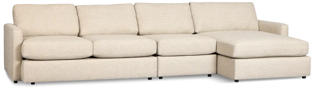 Maxwell Light Gray Fabric Small Right Chaise Sectional Maxwell Light Gray Fabric Small Right Chaise Sectional