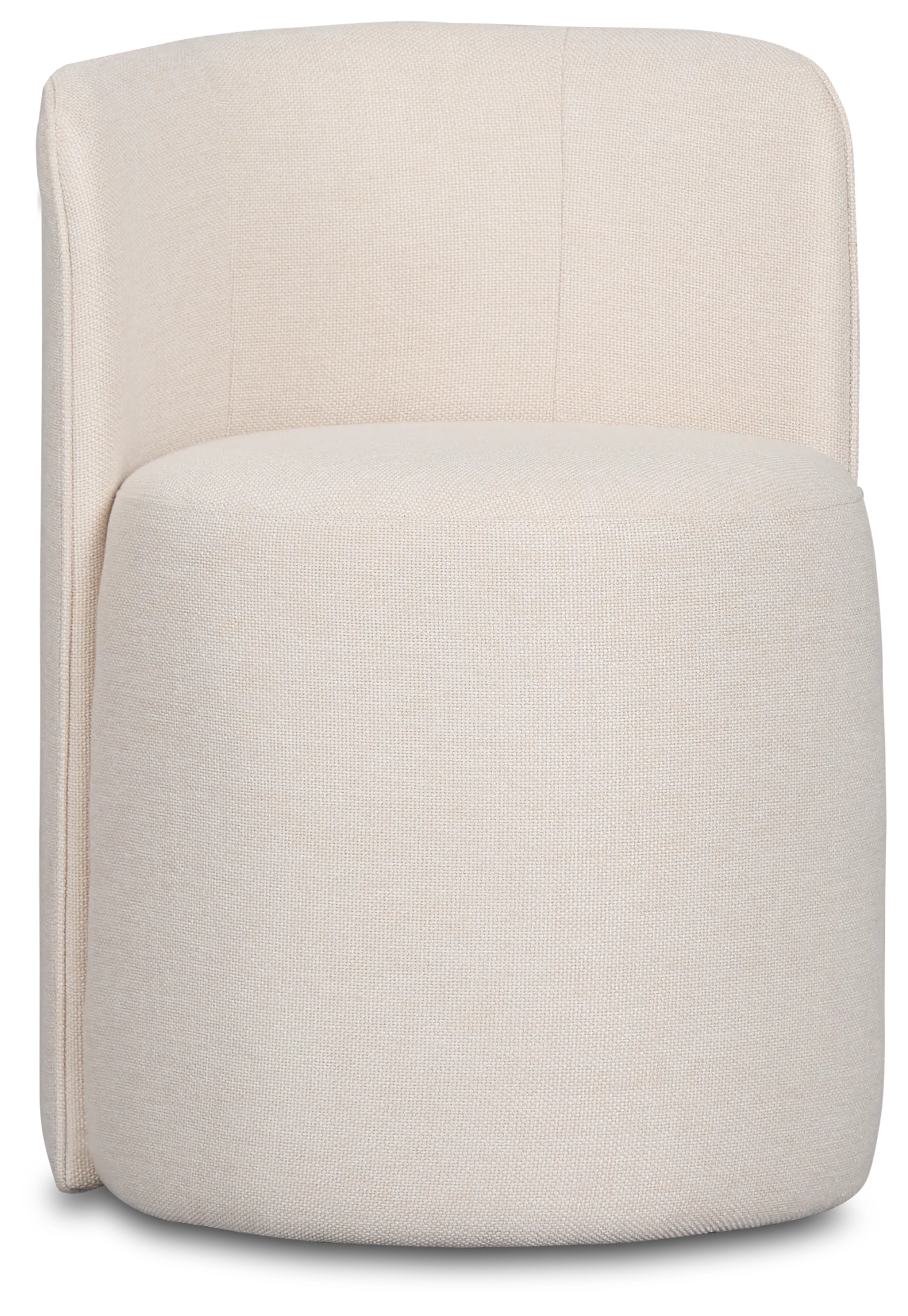 Ryan Light Beige Castored Upholstered Side Chair