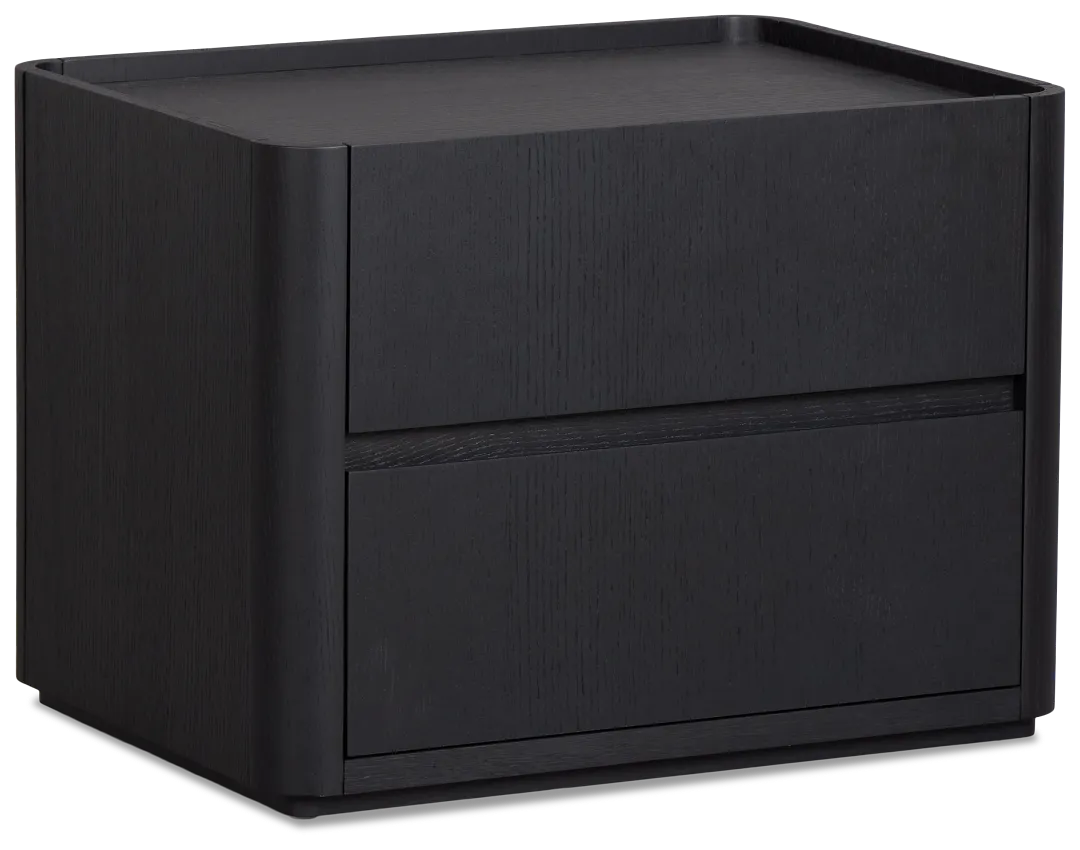 Nomad Black 2-drawer Nightstand