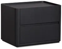 Nomad Black 2-drawer Nightstand