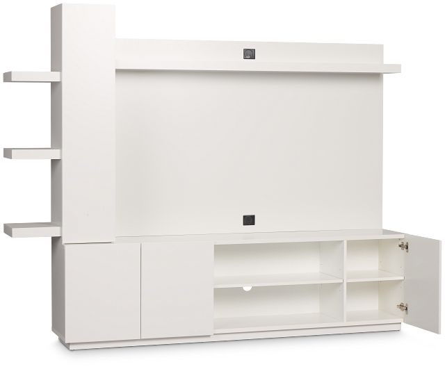 Alessandria White Entertainment Wall