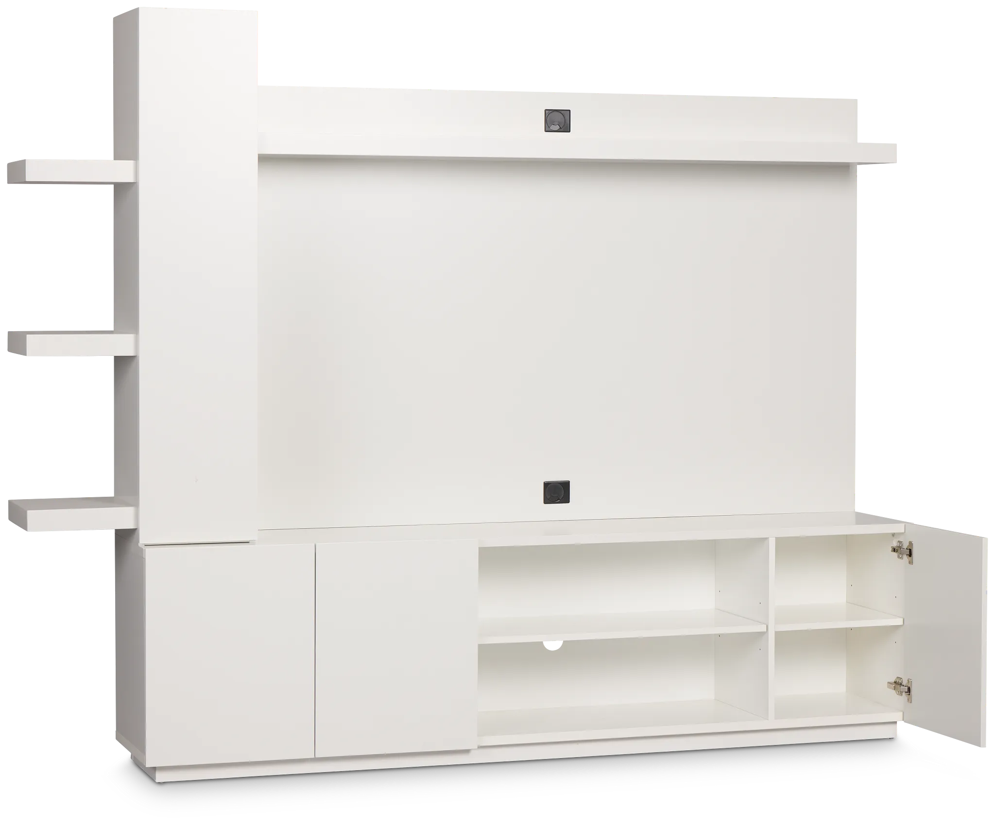 Alessandria White Entertainment Wall