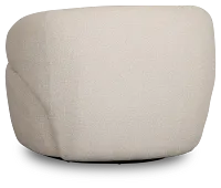 Catalina Beige Fabric Swivel Chair