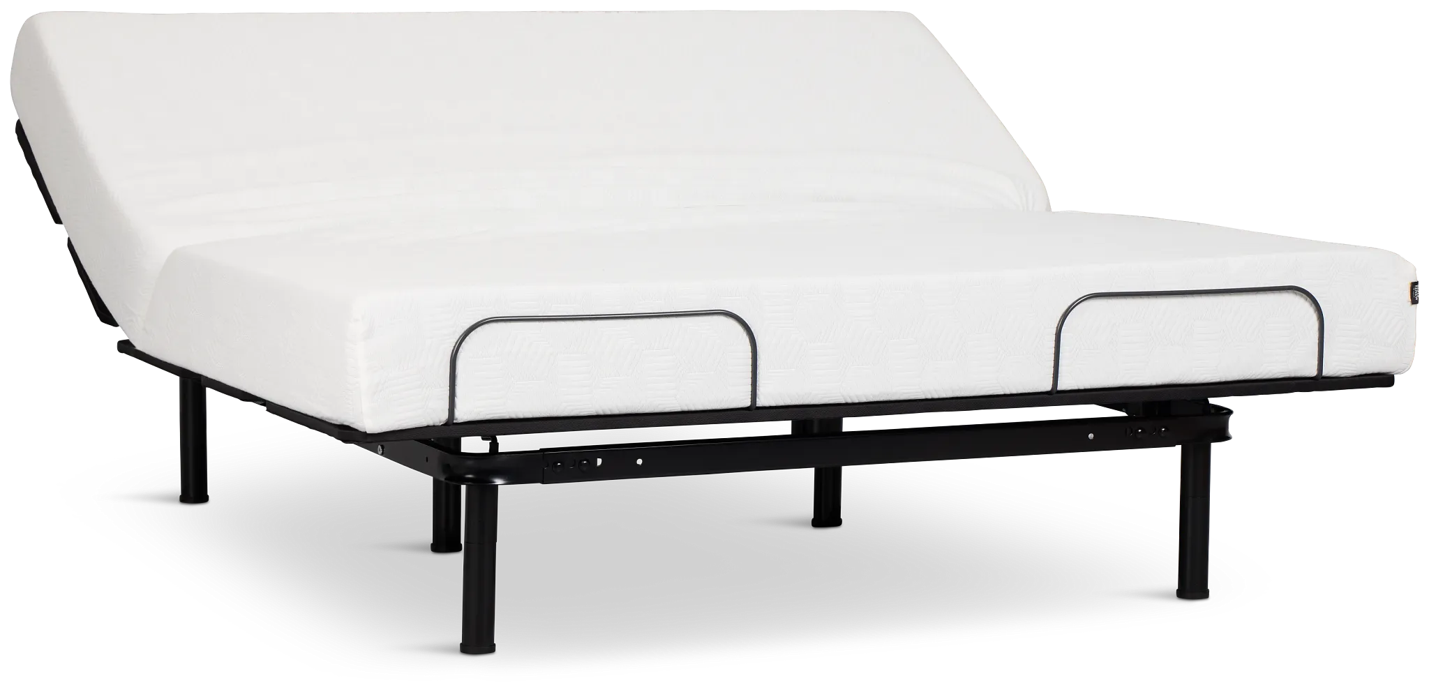 Rest & Renew By Zinus Gel Memory Foam Mattress 8" Cush Firm Slat Adjustable Mattress Set