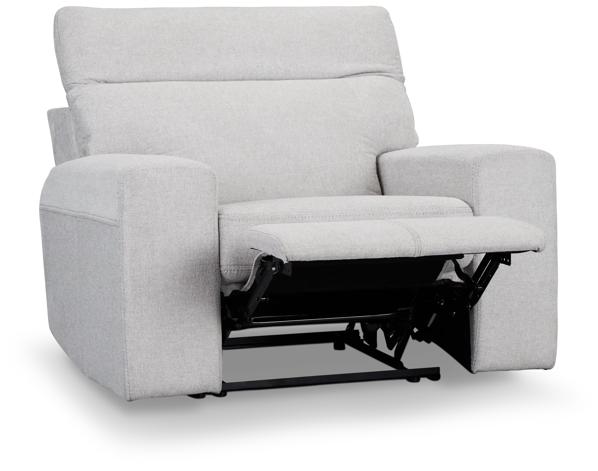 Callum Light Gray Fabric Recliner Callum Light Gray Fabric Recliner