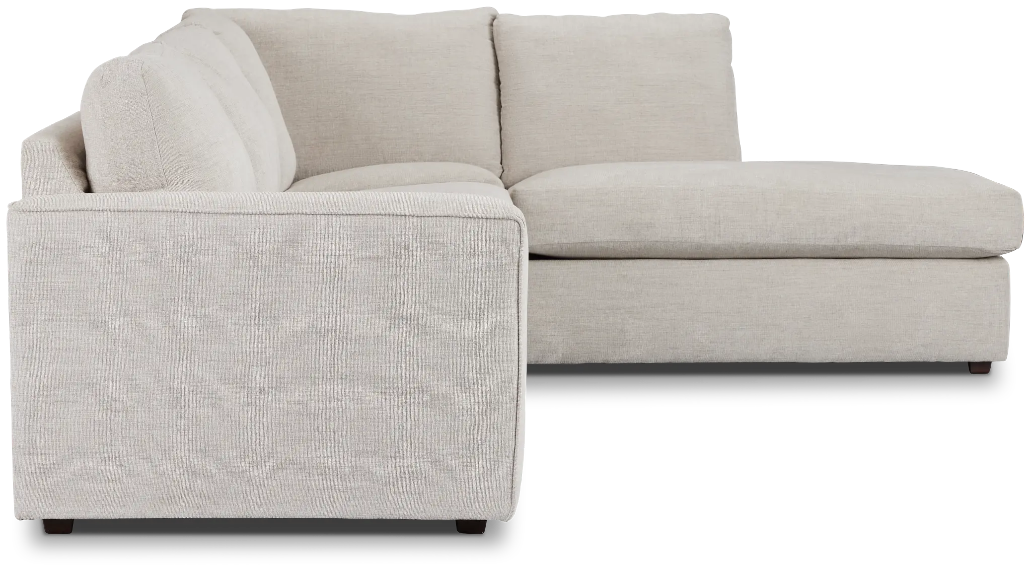 Davis Gray Micro Right Bumper Sectional Davis Gray Micro Right Bumper Sectional