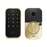 Yale Pro 2 Pushbutton Bluetooth Brass Keypad Door Lock