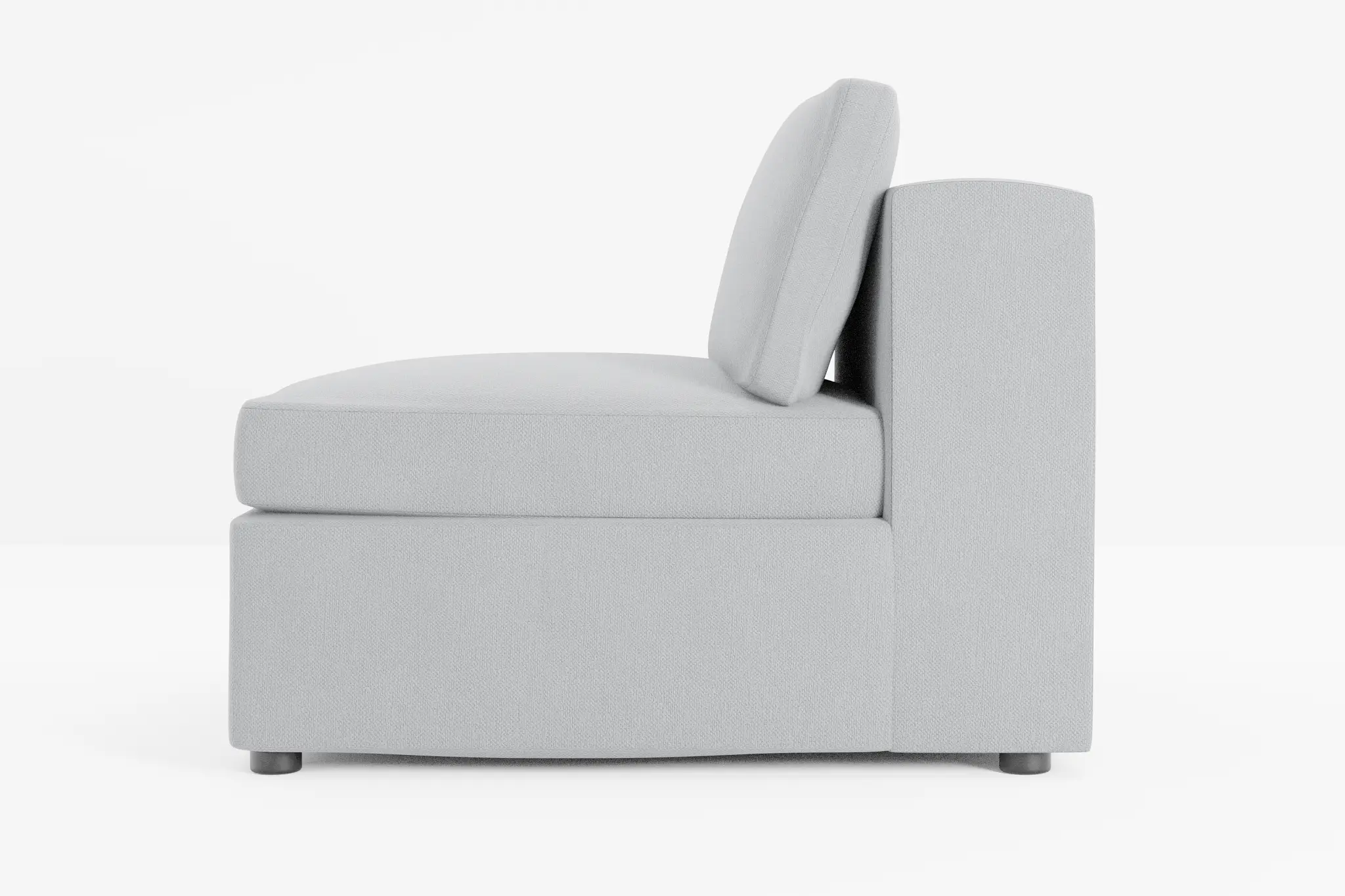 Destin Revenue Gray Fabric Armless Chair Destin Revenue Gray Fabric Armless Chair