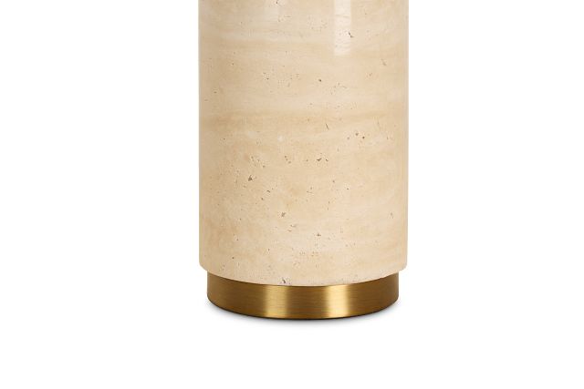 Zana White Stone Table Lamp