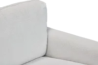 Avalon White Fabric Memory Foam Sleeper
