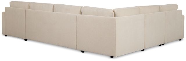 Addie Beige Fabric Medium Right Chaise Storage Sleeper Sectional