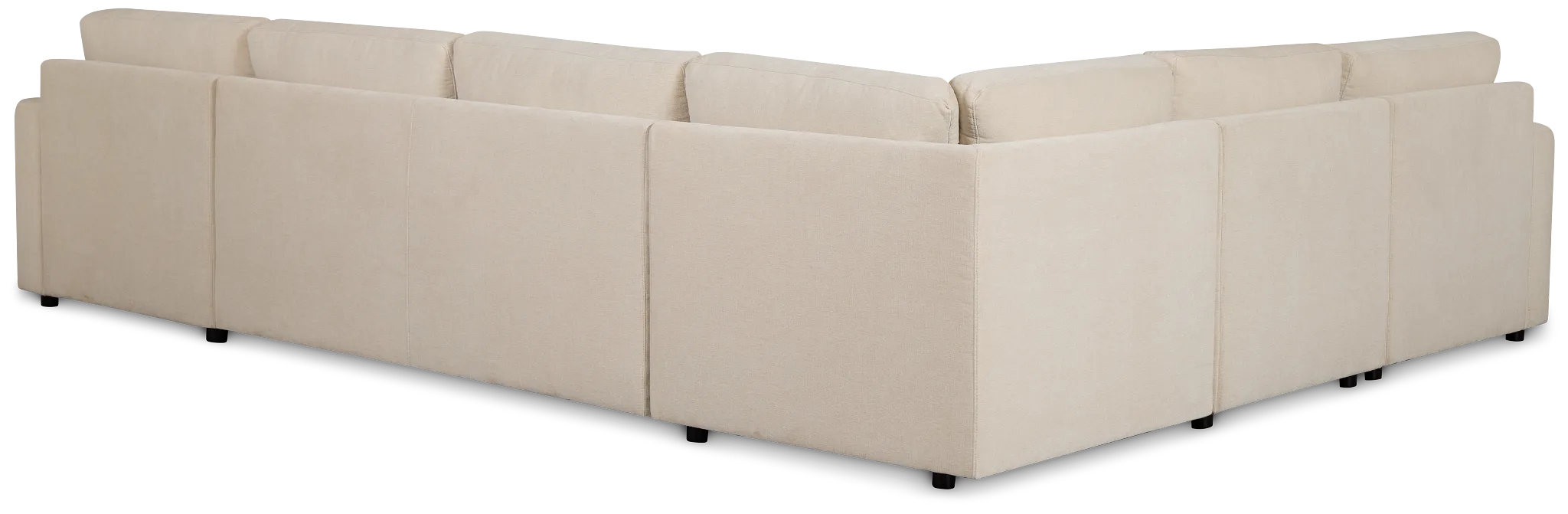 Addie Beige Fabric Medium Right Chaise Storage Sleeper Sectional