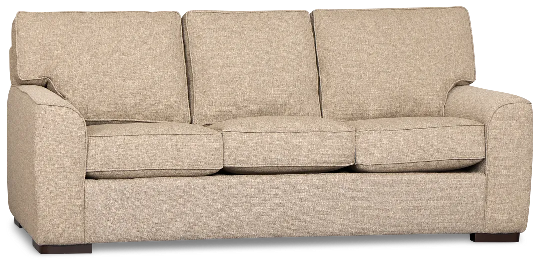 Sinclair Brown Fabric Innerspring Sleeper