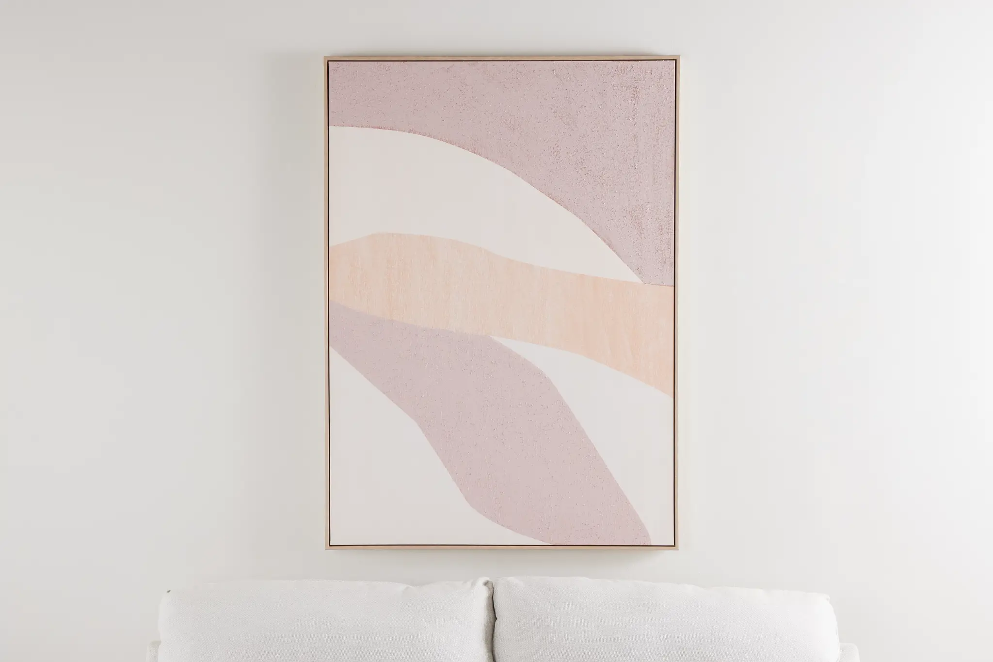 Swoosh Light Pink Canvas Wall Art Swoosh Light Pink Canvas Wall Art