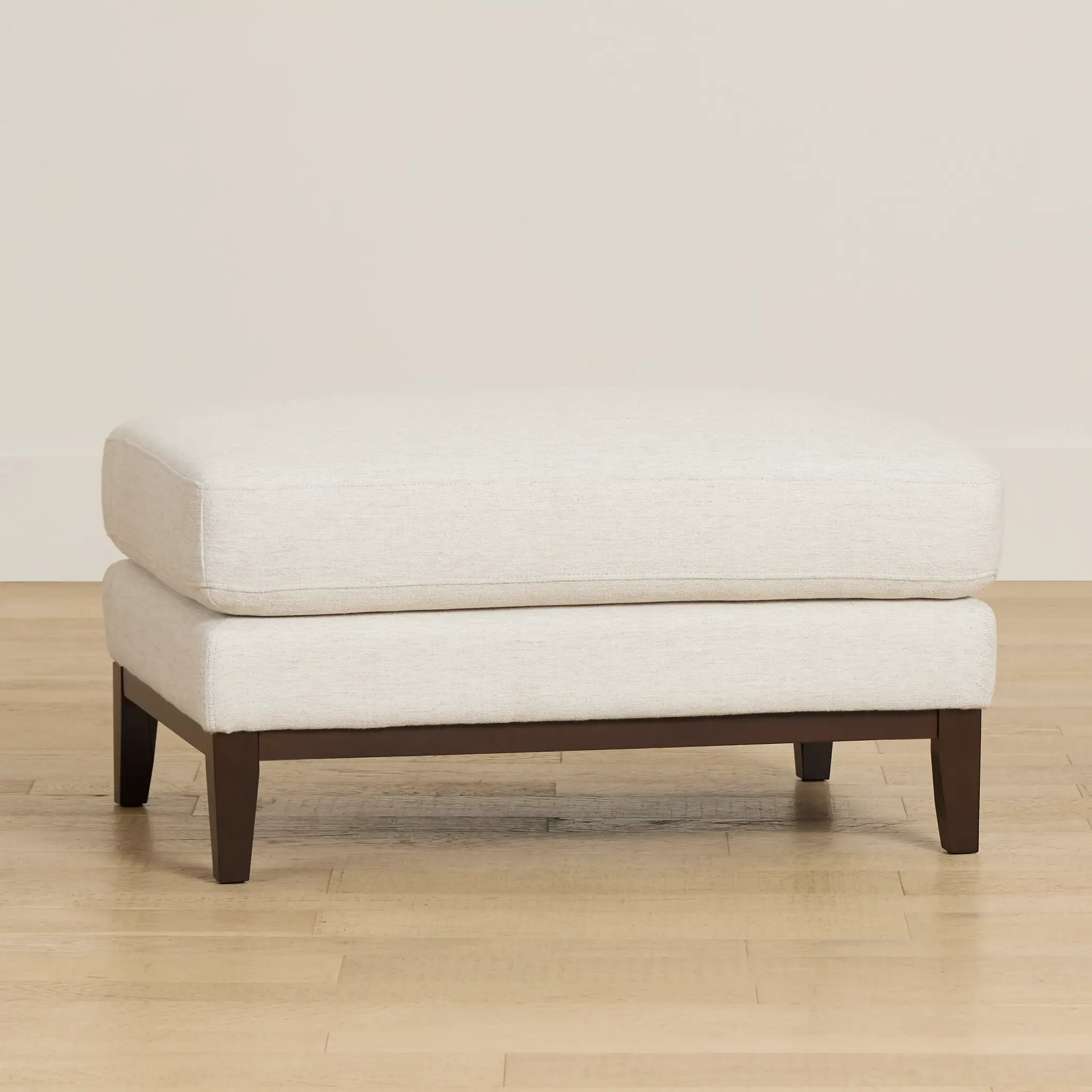 Wesley Light Beige Fabric Ottoman Wesley Light Beige Fabric Ottoman