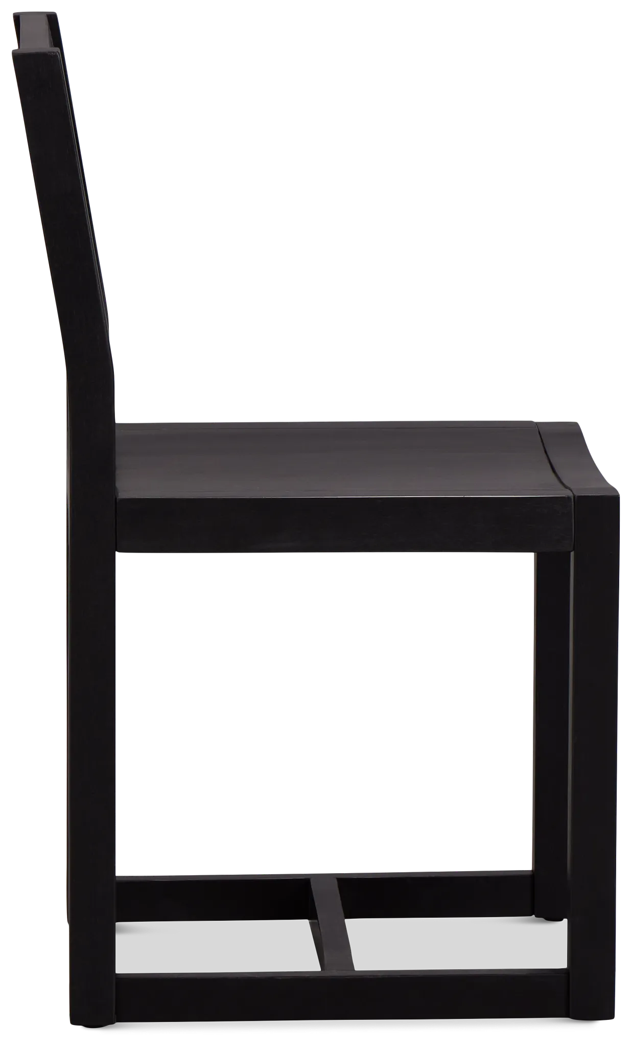 Denton Black Wood Side Chair