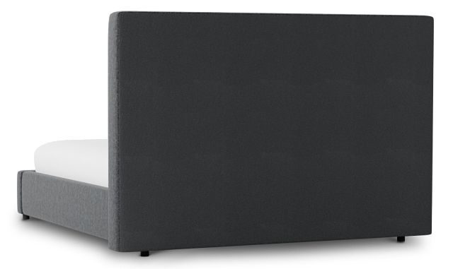Grayton Delray Dark Gray 54" Upholstered Platform Bed