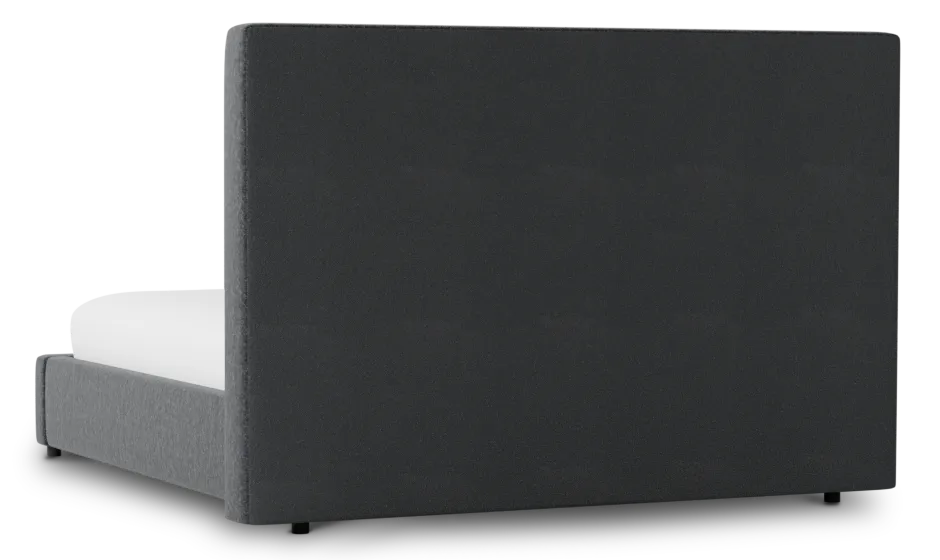 Grayton Delray Dark Gray 54" Upholstered Platform Bed